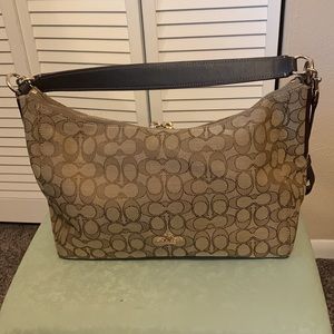Coach Tan Canvas Purse